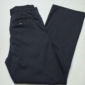 Banana Republic Dress Pants Mens 31 Gray Charcoal Flat Front Slacks Lined‎ 31x29